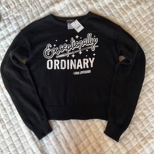 NWT Exceptionally Ordinary Sweater Luna Lovegood Small Black
